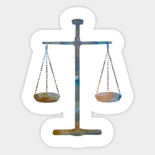 Scales of justice Sticker